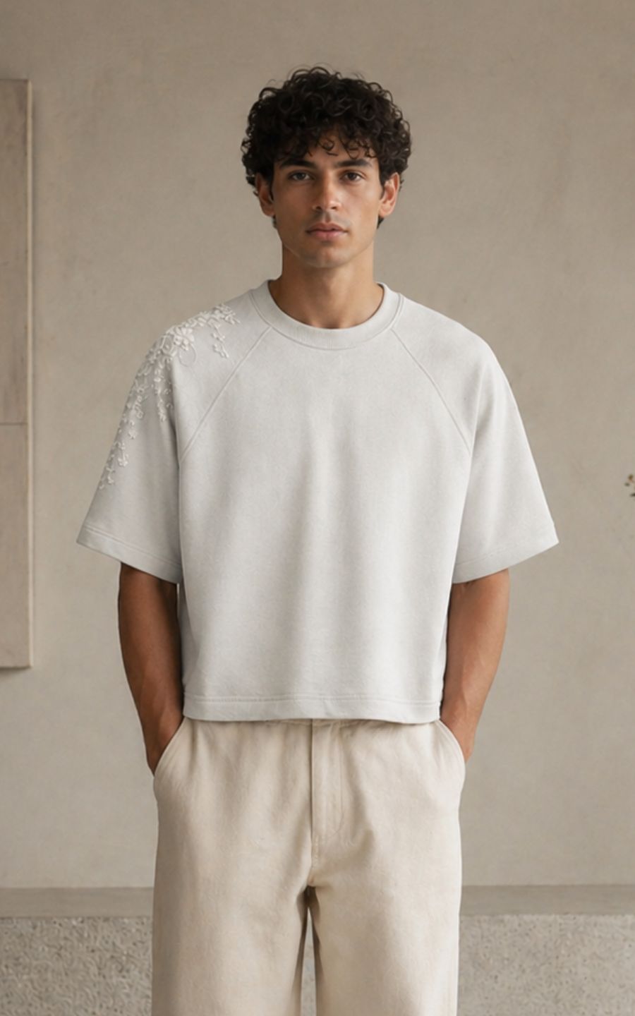POLO BOXY FIT HUESO HIGH | SKEEP