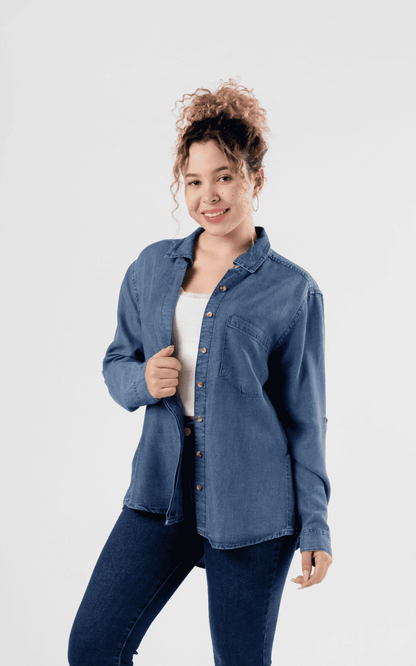 BLUSA LEYHA CELESTE | NANAMIKA
