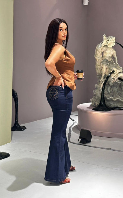 PANTALON FLARE NATURAL | ANGIE ARIZAGA JEANS