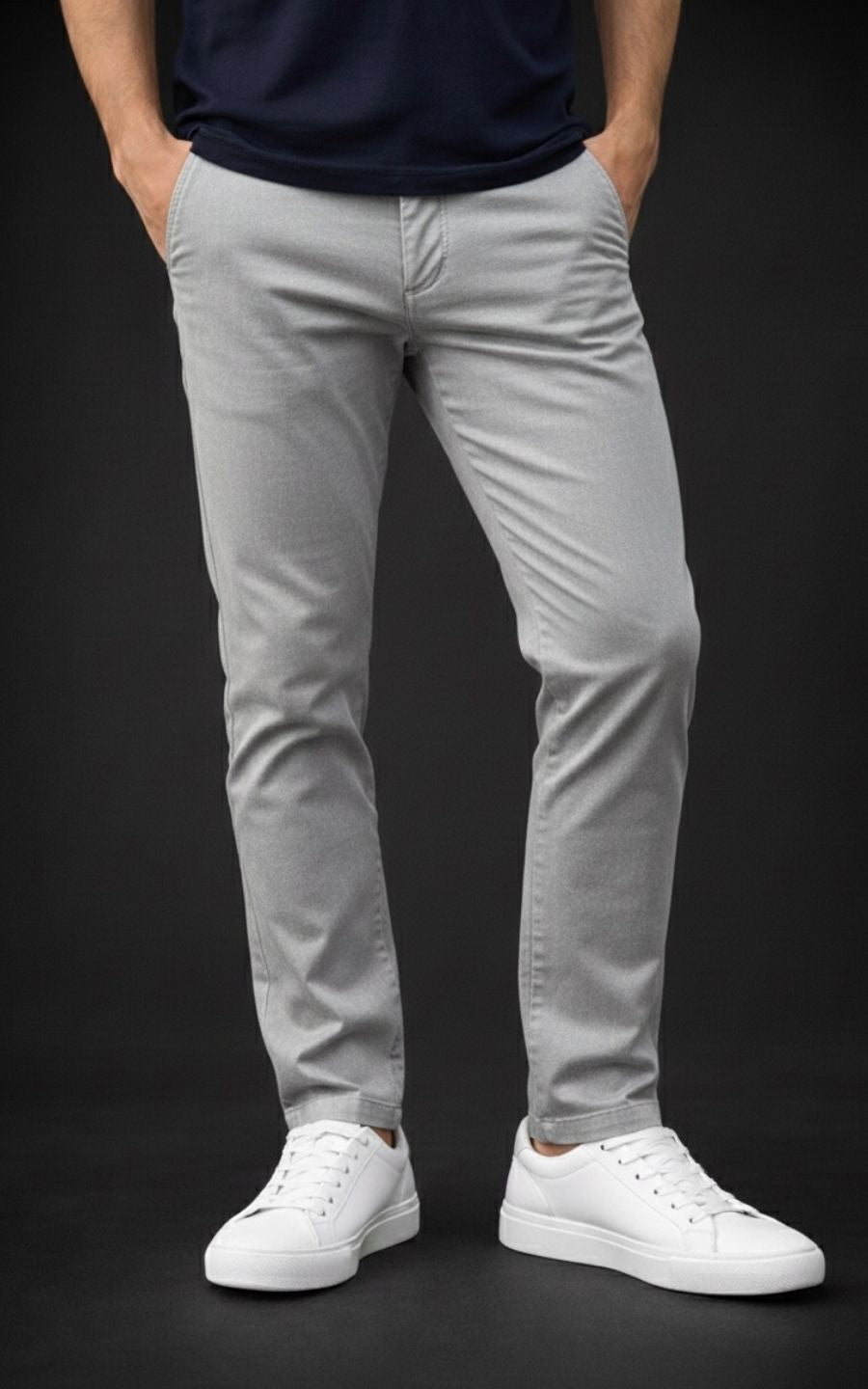 PANTALÓN DRILL SEMI PITILLO GRIS | GARETTO COLLECTION