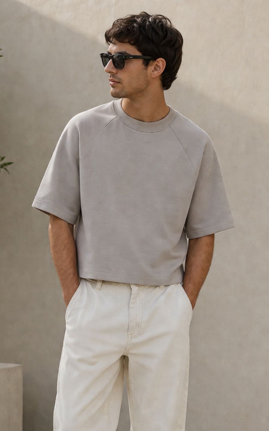 POLO BOXY FIT PLATA | SKEEP