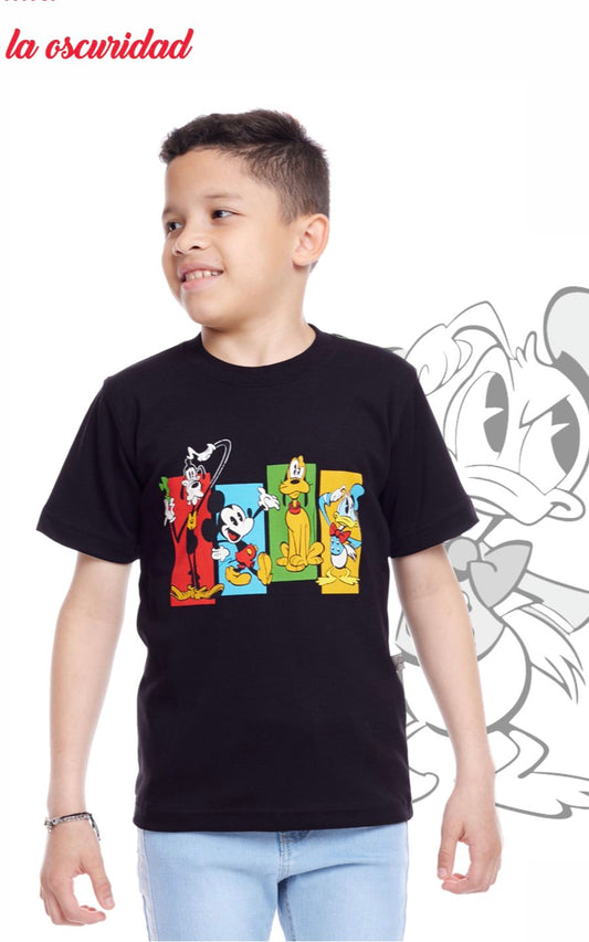 POLO MANGA CORTA MICKEY NEGRO | CHUPETIN