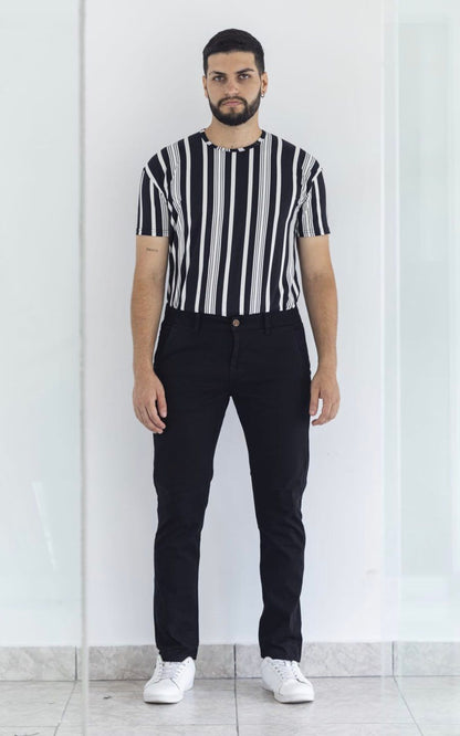 PANTALÓN DRILL STRECH NEGRO | Wolf Merc