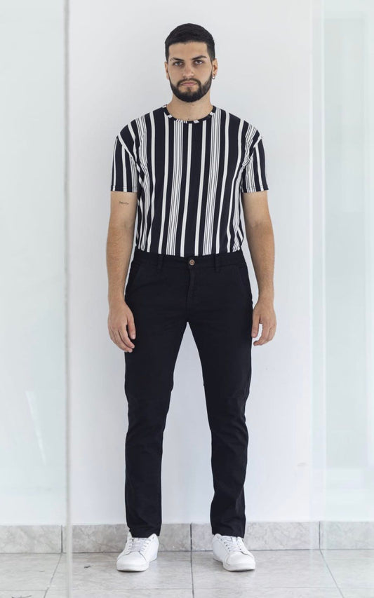 PANTALÓN DRILL STRECH NEGRO | Wolf Merc