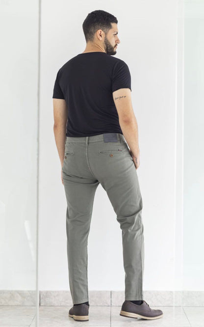 PANTALÓN DRILL STRECH GRIS | Wolf Merc