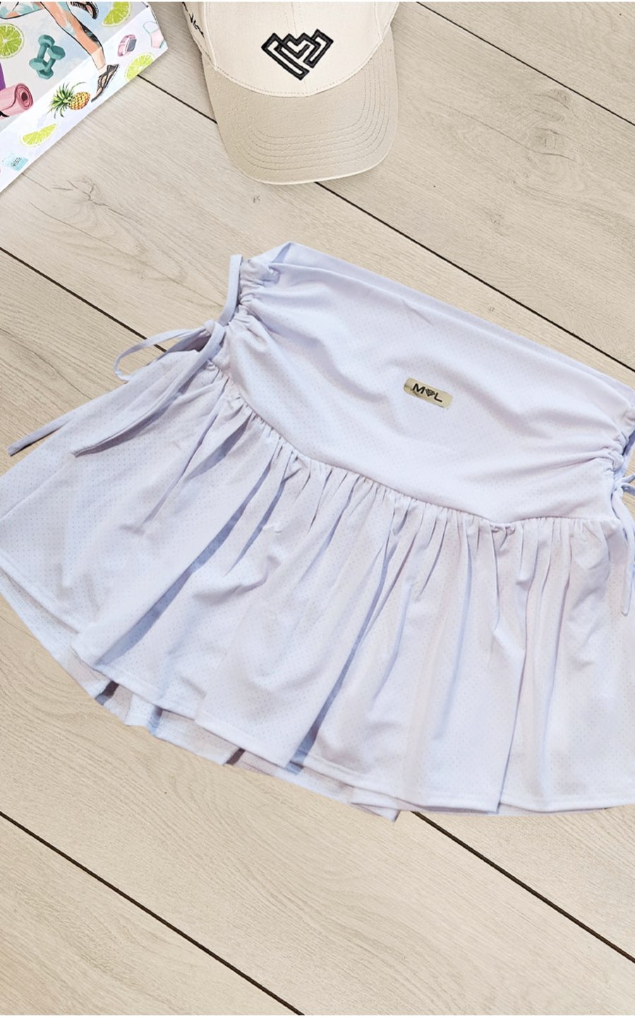 SHORTS FALDA MOON BLANCO | MYA LINE FITNESS