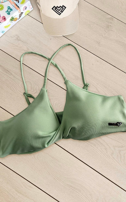 TOP BONETTA VERDE  | MYA LINE FITNESS