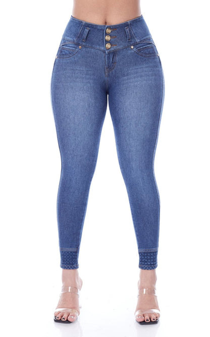 PANTALÓN JEANS AZUL DETALLE | NARCHAL JEANS
